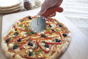 Pizzacraft PC0205 3.75&quot; x 6&quot; Wedge Shaped Stainless Steel Pizza/Pie Slice Server with Soft Grip Handle N5