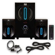 Blue Octave B22 Home 2.1 Powered FM Speaker System with Optical Input and 2 Extension Cables N2