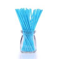 Colored Lollipop Sticks 100 count 6 inch (Blue, White, Purple, Yellow, Rose-red) (100) N6