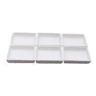 Om Joy Collection Shallow Rectangular Creme Brulee Mini- Ramekins (1 oz each): Set of 6- Oven Safe &amp; Stackable... N4