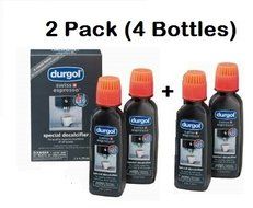 Durgol Swiss Espresso Decalcifier for All Brands High-End Espresso Machines, 4.2 Fluid Ounce Bottle, 4-Pack