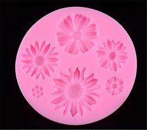 Silicone 3D Flower Fondant Cake Chocolate Sugarcraft Mold Decorating Tools DIY N5