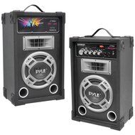 Pyle Pro PSUFM835A Dual 800W Disco Jam Powered 2-Way PA Speaker System Consumer Electronics