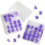 Wilton 417-7554 40 Piece Alphabet &amp; Numbers Fondant Cut-Outs Set N3