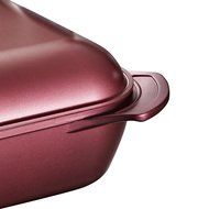Tramontina Limited Editions Lyon Covered Square Roaster, 6-Quart, Garnet N3