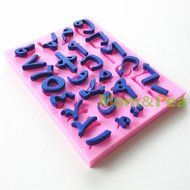Mom&amp;pea 0661 Arabic Letters 2 Shaped Silicone Mould for Fondant Cake Sugar Paste Cake Decoration 3d Cake Toppers...