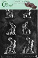 Cybrtrayd E047 Bunnies Easter Chocolate/Candy Mold, Small/Medium/Large