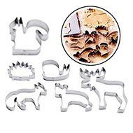 Y&amp;XL&amp;H Set of 6 Animal Pastry Cutter Xmass Deer Cookie Cake Maker