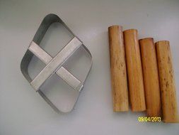 6 Traditional Cannoli Forms &amp; Cutter - Handmade