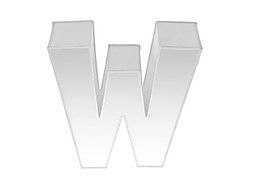 14&quot; ALPHABET &quot;W&quot; BIRTHDAY WEDDING ANIVERSARY CAKE TIN