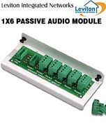 Leviton 48211-6A 1X6 Passive Audio Module (Pkg of 5)