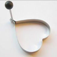 Stock Show 8Pcs Durable Stainless Steel Omelette Egg/Pancake Ring/Mold/Shaper/Mould with Collapsible Handle, Silver... N3