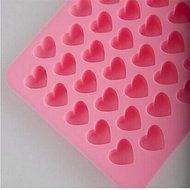 Sher 1 PCS 55 holes Mini heart silicone cake mold Baking Mould Chocolate Decoration Silicone DIY Heart Shape Mold
