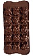 Silikomart Chocolate Candy Molds, 15 Molds, 1-8.5 inch by 4.25 inch Chocolate Molds Silicone - Owl Theme