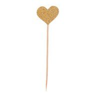 Whitelotous 40pcs Love Heart Cupcake Toppers Dessert Muffin Cupcake Toppers for Picnic Wedding Baby Shower Birthday...