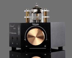 Nobsound NS-02E Vacuum Tube Headphone Amplifier Stereo HiFi Earphone Pre-Amp DIY (Black)