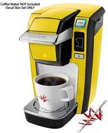 Solids Collection Yellow - Decal Style Vinyl Skin fits Keurig K10 Mini Plus Coffee Makers (KEURIG NOT INCLUDED)