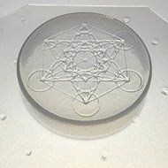 Flexible Resin Mold Sacred Geometry Metatron&#039;s Cube 2&quot; Diameter X 1/2&quot; Deep