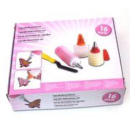 GXHUANG Hot Pastry Icing Piping Bag Nozzle Tips Fondant Chocolate Cake Sugar Craft Decorating Pen Tool Set (A) N7