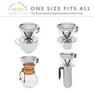 Reusable Pour Over Coffee Filter with Upgraded Cup Stand, Handle, and Stainless Steel - Portable Paperless Drip... N6