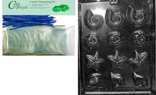 Cybrtrayd N054 Shell Assortment Chocolate Candy Mold with Exclusive Cybrtrayd Copyrighted Chocolate Molding Instructions N2