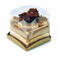Welcome Home Brands Square Cake Plate, Gold, 500 Pieces Per Pack