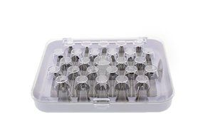 Cake Decorating Piping Tips - Stainless Steel Pastry Cupcake Decorating Reusable Icing Nozzle - 26 Piece Set -...