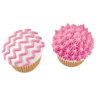 Wilton 704-0192 Icing Pouch with Tips, 8-Ounce, Pink N3