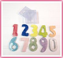 Numbers Silicone Mold Hand Made for Soap, Clay, etc