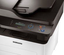 Samsung - SL-M2875DW Black-and-White All-In-One Printer - Gray N2