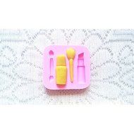 Sher Bakeware Silicone Makeup Pen Baking Molds for Fondant Candy Chocolate Cake (Random Colors)