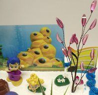 Bubble Guppies 20 Piece Birthday Cake Topper Set Featuring Gil, Bubble Puppy, Molly, Nonny, Goby, Mr. Grouper,... N5