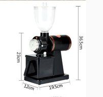 Household Electric Coffee Grinder Automatic Coffee Bean Powder Grinding Machine 8Thickness Adjustment Stalls Black... N3