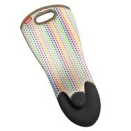 BUILT NY Sizzler Neoprene Oven Mitt, Plum Dot N5