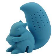 Kangnice&reg; Squirrel Tea Infuser Loose Leaf Strainer Herbal Spice Silicone Filter Diffuser (Orange) N2