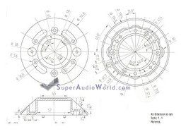 High Frequency Replacement Diaphragm for Peavey 22X, 22XT, 22XT Plus, 22A, 22 Aftermarket Repair Kit