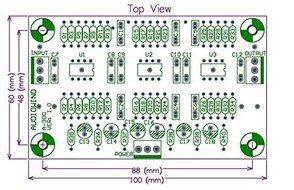 Electronics-Salon Stereo MM Phono RIAA Preamplifier Module Board, OPA2134 N6