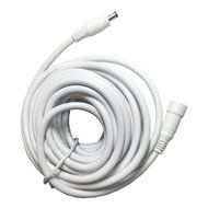 Hanvex HDX20W 20ft 18AWG 2.1mm x 5.5mm DC Plug Extension Cable for Power Adapter, White, Heavy Duty N4
