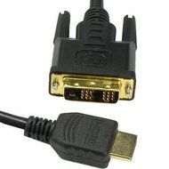 InstallerParts 6Ft HDMI Male to DVI-D Single Male Cable -- Gold Plated -- Professional Series -- Supports Full...
