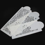 GogoForward 3Pcs Lace Flower Cake Fondant Stencil Cake Decorating Moulds N8