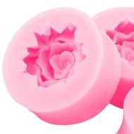Denshine&reg; 3D Mini Silicone Rose Flower Cake Mould Topper Cupcake DIY Fondant Tool Flower Sugar Paste Decoration
