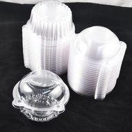 SODIAL(R) 100 Large Single Clear Cupcake Pod Cake Muffin Cases N3