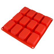 Zenware 12 Cup Non-Stick Silicone Baking Mold for Cake, Bread and Brownies N4