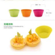 Wispun 5pcs/lot Silicone Muffin Cases Cake Cupcake Liner Baking Mold kitchen unit N8