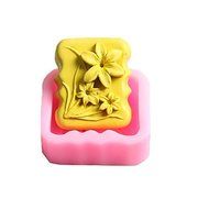 Sher Three Flowers Chocolate Silicone Molds,Cake Molds,Soap Molds,Decoration Tools Bakeware
