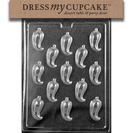 Dress My Cupcake Chocolate Candy Mold, Chili Pepper