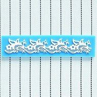 Y&amp;XL&amp;H Lace Fondant Cake Chocolate Resin Clay Candy Silicone Mold Mat,L17.9cmW4cmH0.4cm N4