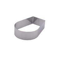 Fat Daddio's Stainless Steel Arch Cake and Pastry Ring, 5.75 x 4 x 2 N6