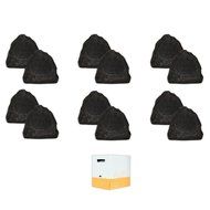 Acoustic Audio G6RS Grey 3600 Watts Outdoor Weatherproof 6.5" Rock Speakers 6 Pair Pack with Wire G6RS-6PRW