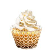 Bride Cupcake Wrappers x 100pcs in shimmering ivory white. 22 different wraps to make your wedding or birthday... N20